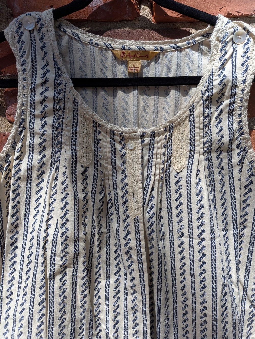 April Cornell Jumpsuit / Bloomers/ Romper Size Large